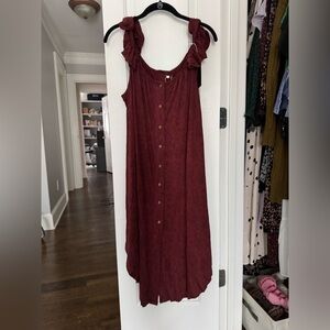 Kindred Bravely Ruffle Strap Labor & Delivery Gown